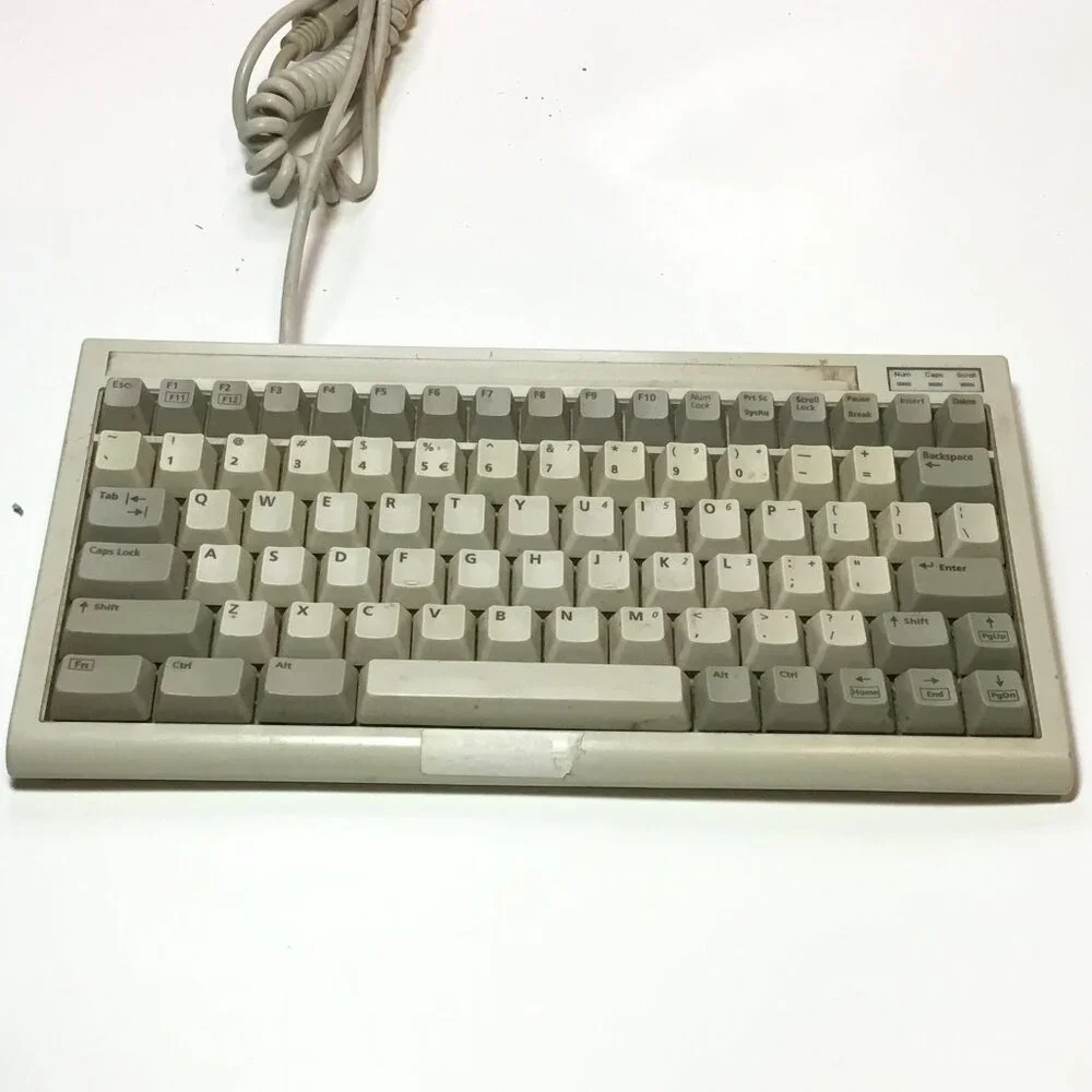 Vintage BTC Compact Keyboard E5X5R5BTC-5100C With Adapter